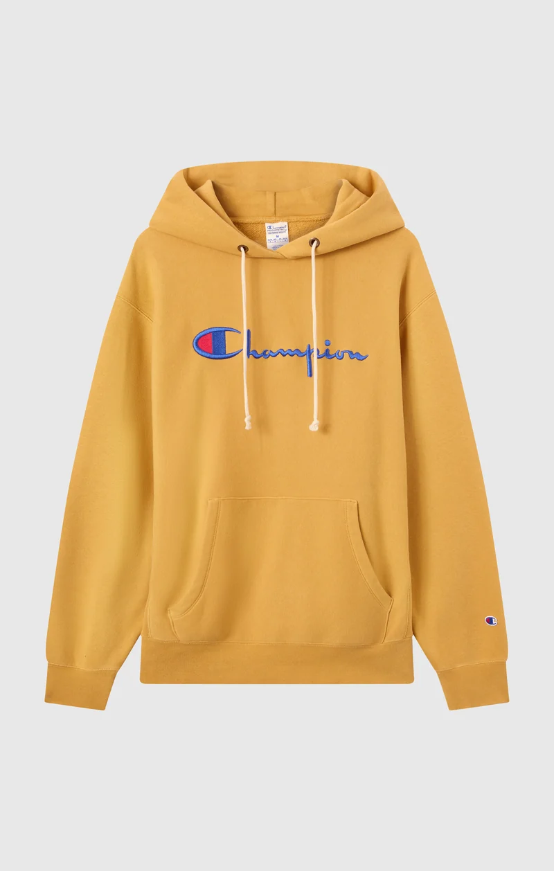 Men’s Heavyweight Hoodie with Brushed Fleece Interior Reverse Weave