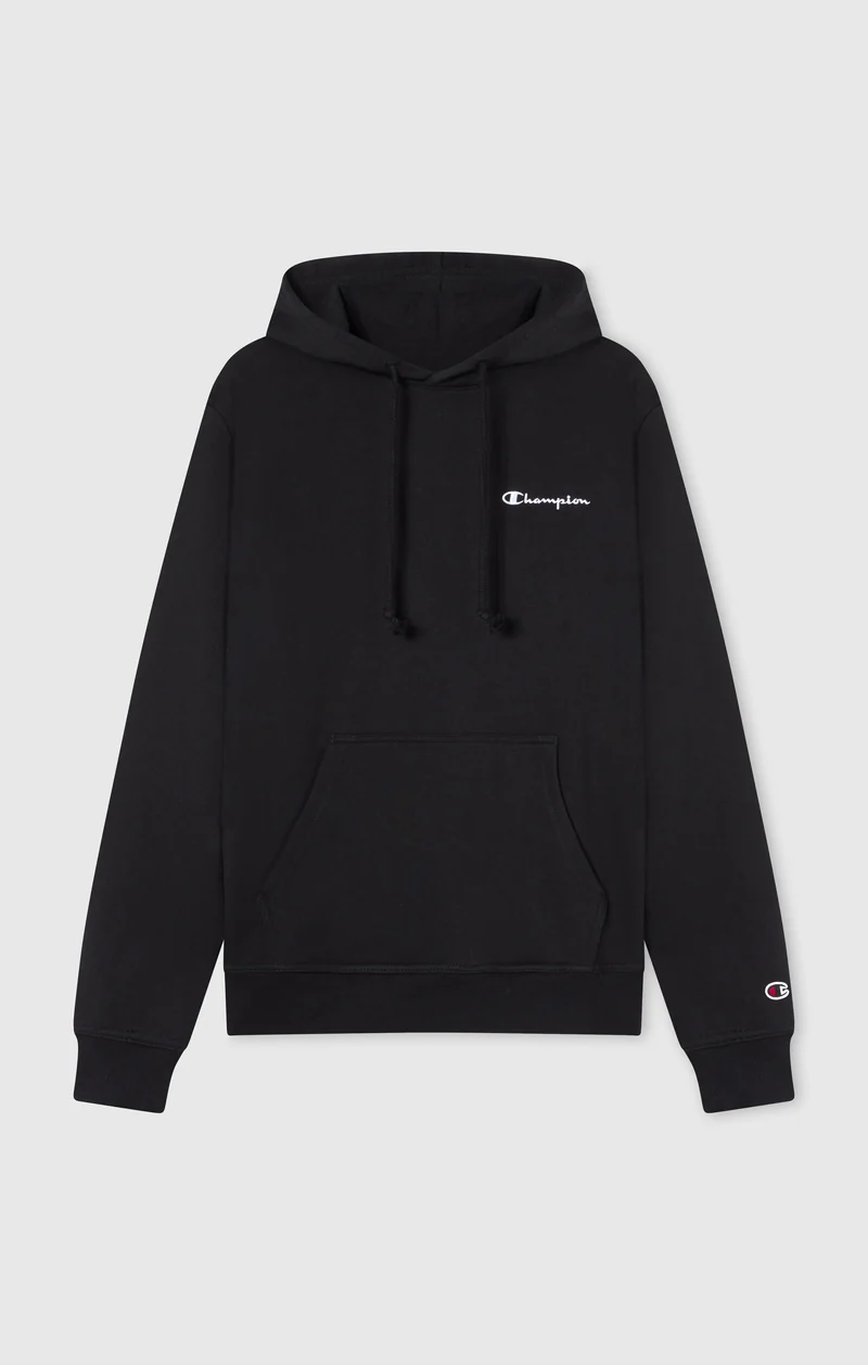 Men’s Fleece Hoodie with Small Embroidered Logo Icons