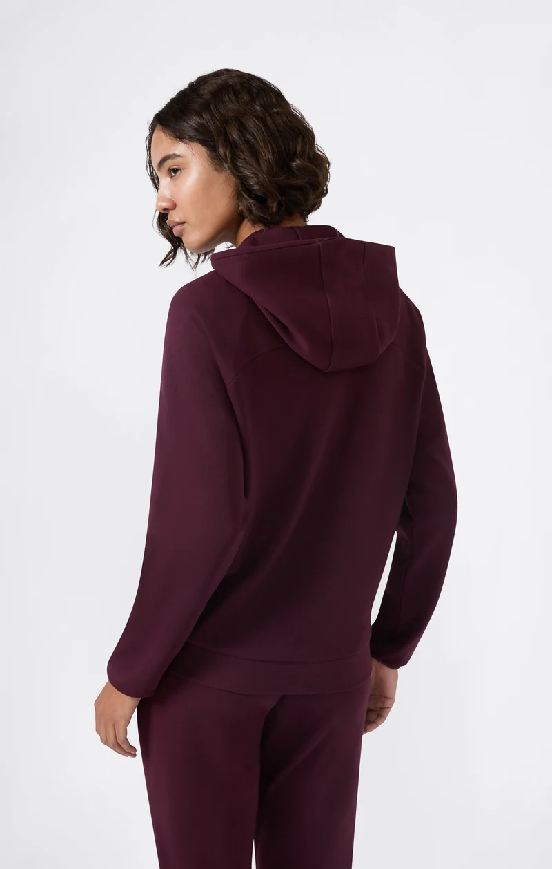 Women’s Full Zip Hoodie Stretch Poly-Cotton Sweatshirt C-Tech