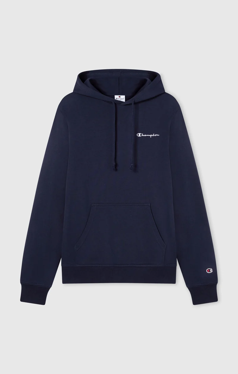 Men’s Fleece Hoodie with Small Embroidered Logo Icons