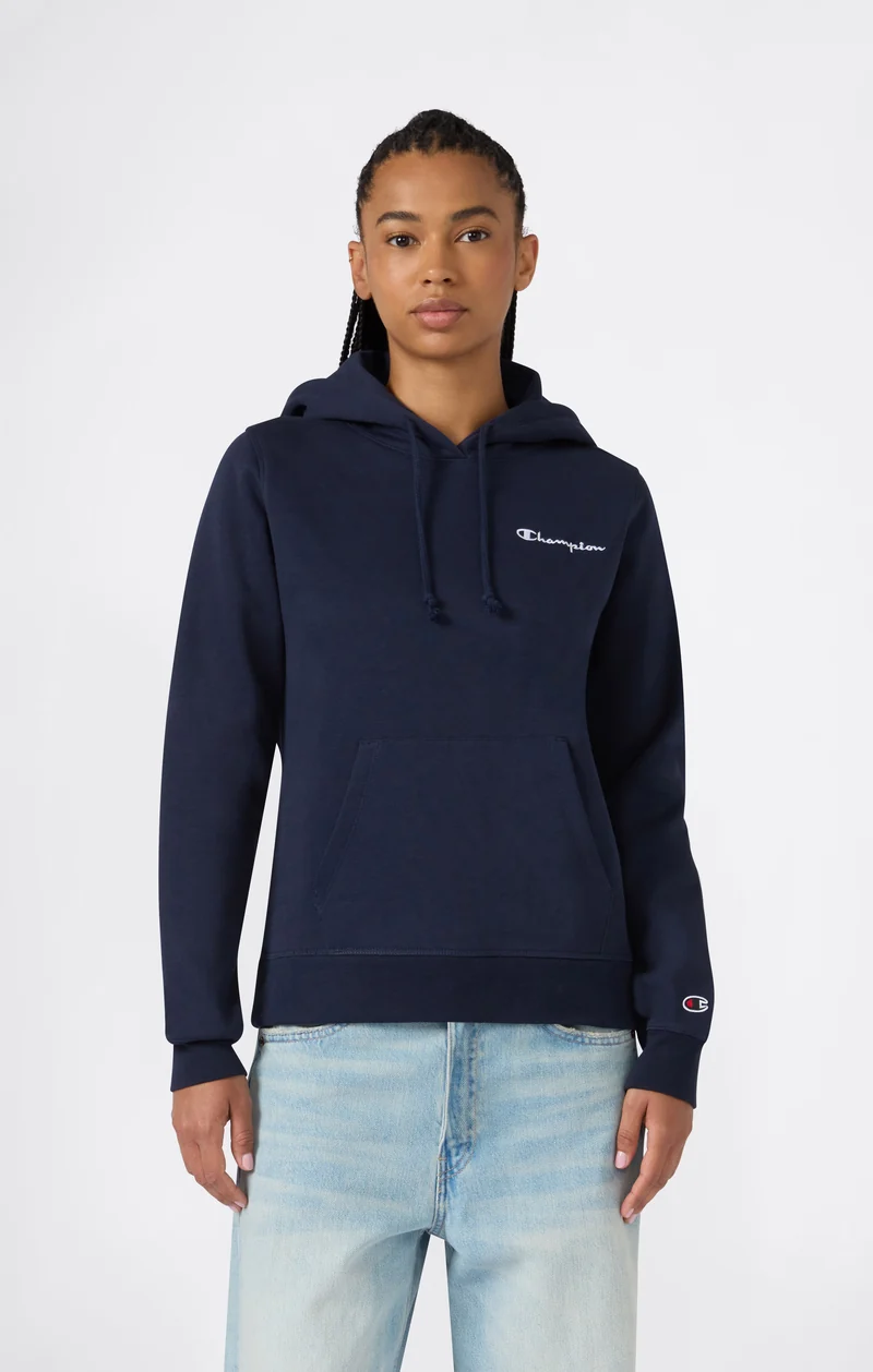 Women’s Fleece Hoodie with Small Embroidered Logo Icons