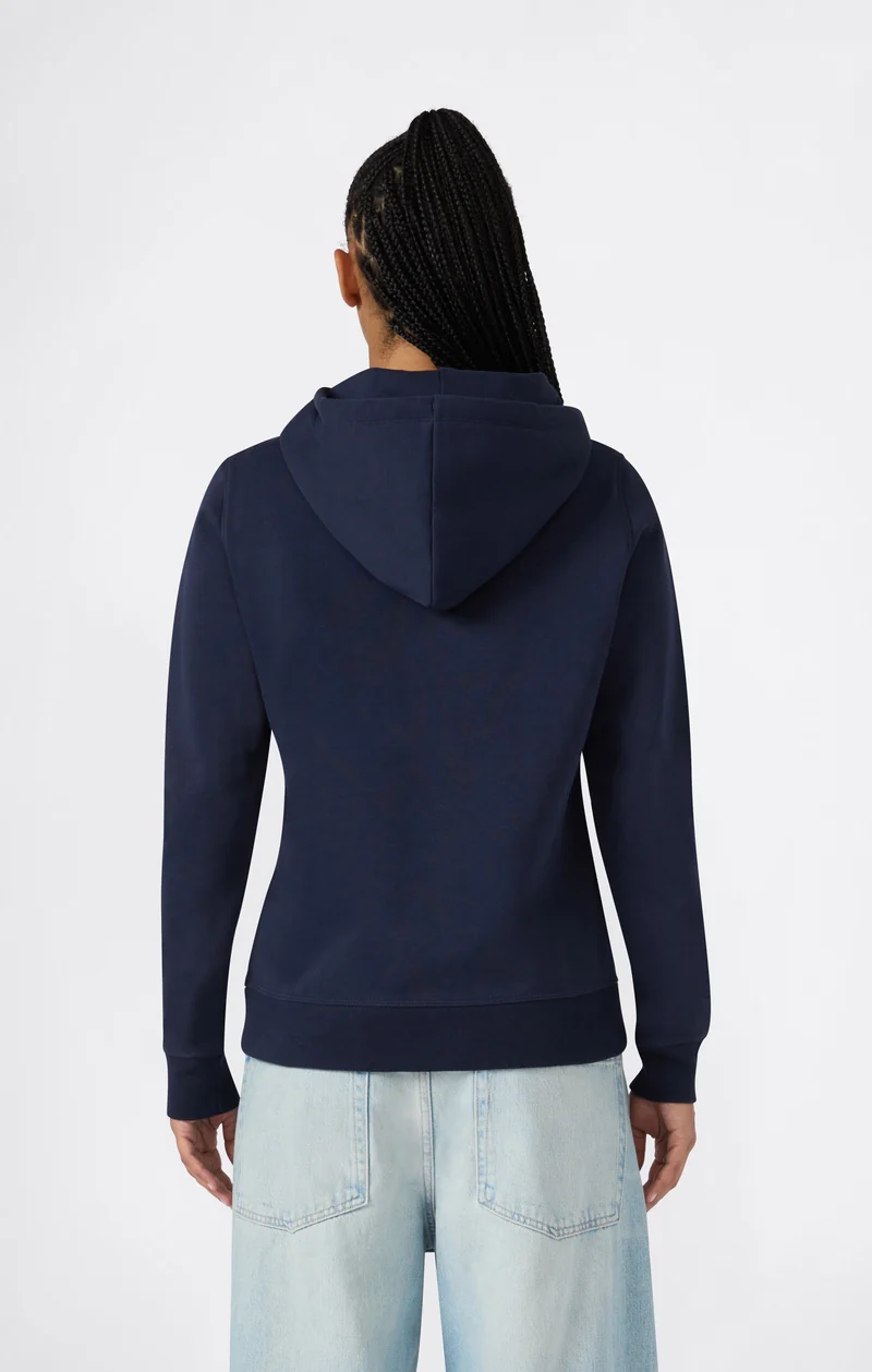 Women’s Fleece Hoodie with Small Embroidered Logo Icons