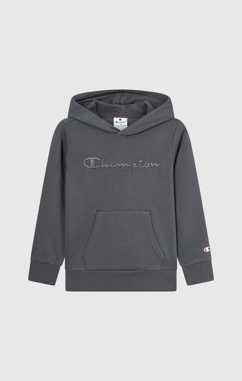 Boys’ Fleece Hoodie with Big Embroidered Logo Icons