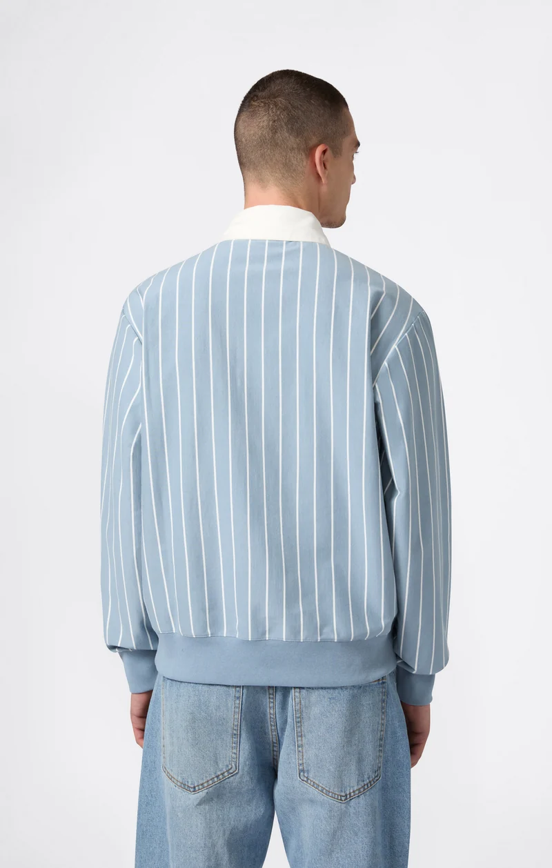 Men’s Striped Polo Street Varsity