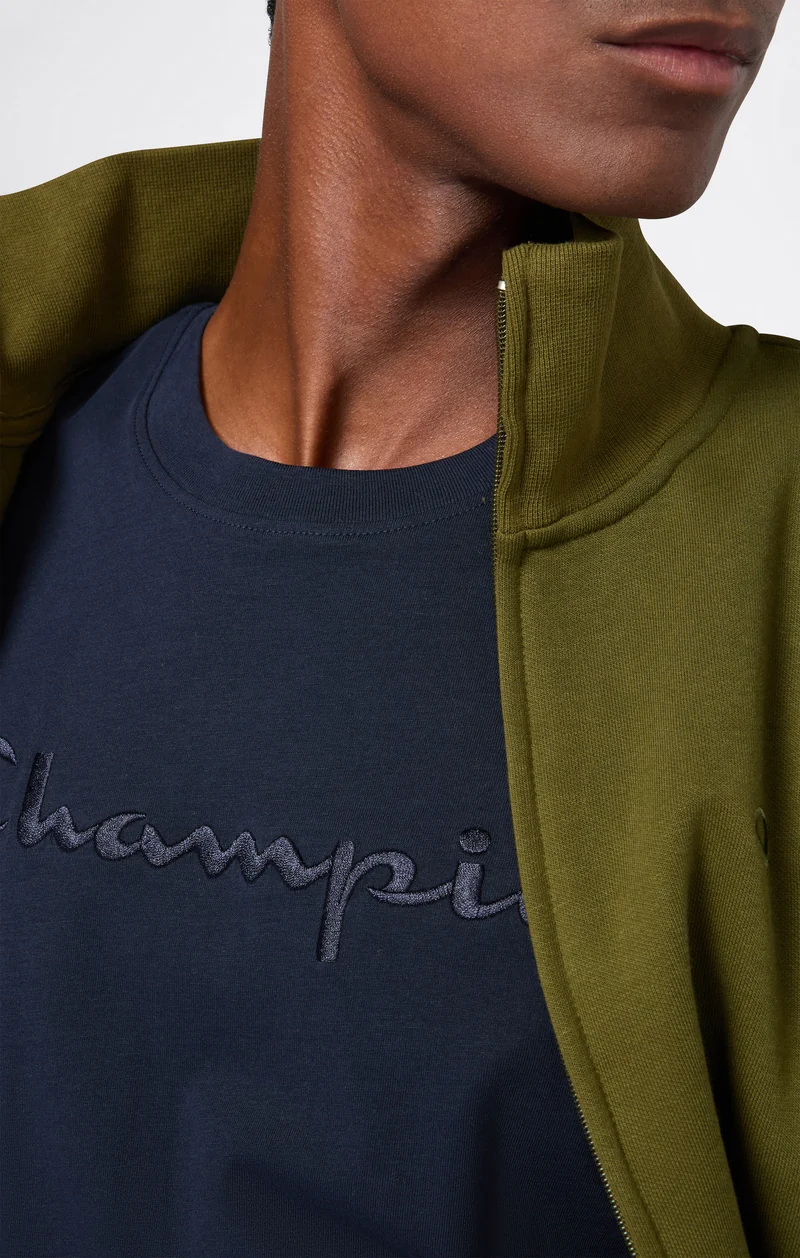Men’s Crewneck Long Sleeve With Big Embroidery Logo T-Shirt Icons