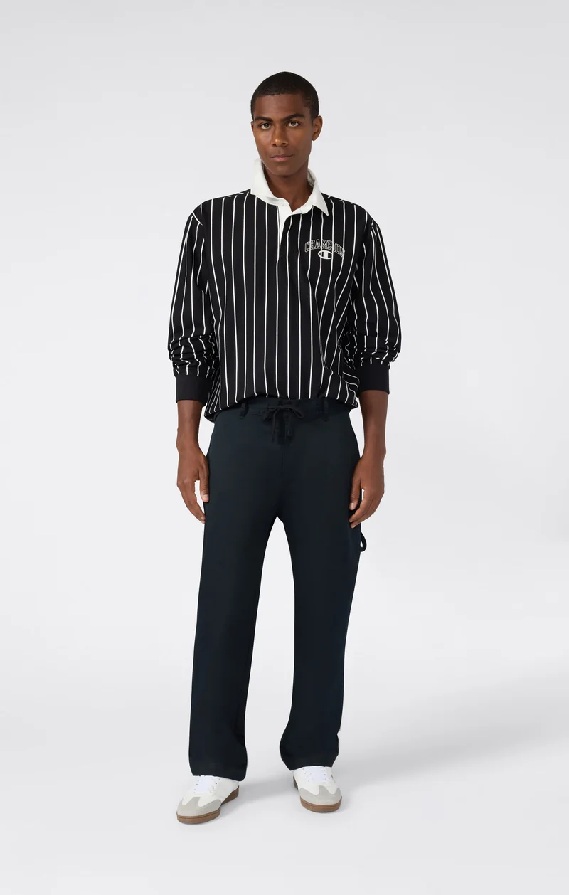 Men’s Striped Polo Street Varsity