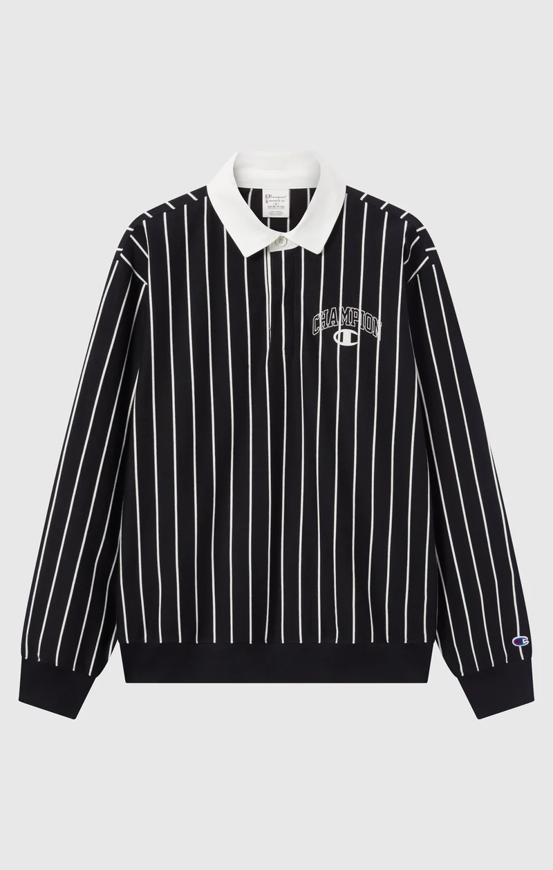 Men’s Striped Polo Street Varsity