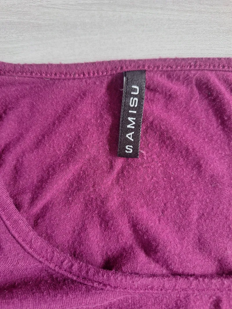 Amisu Langarmshirt Raffungen 36