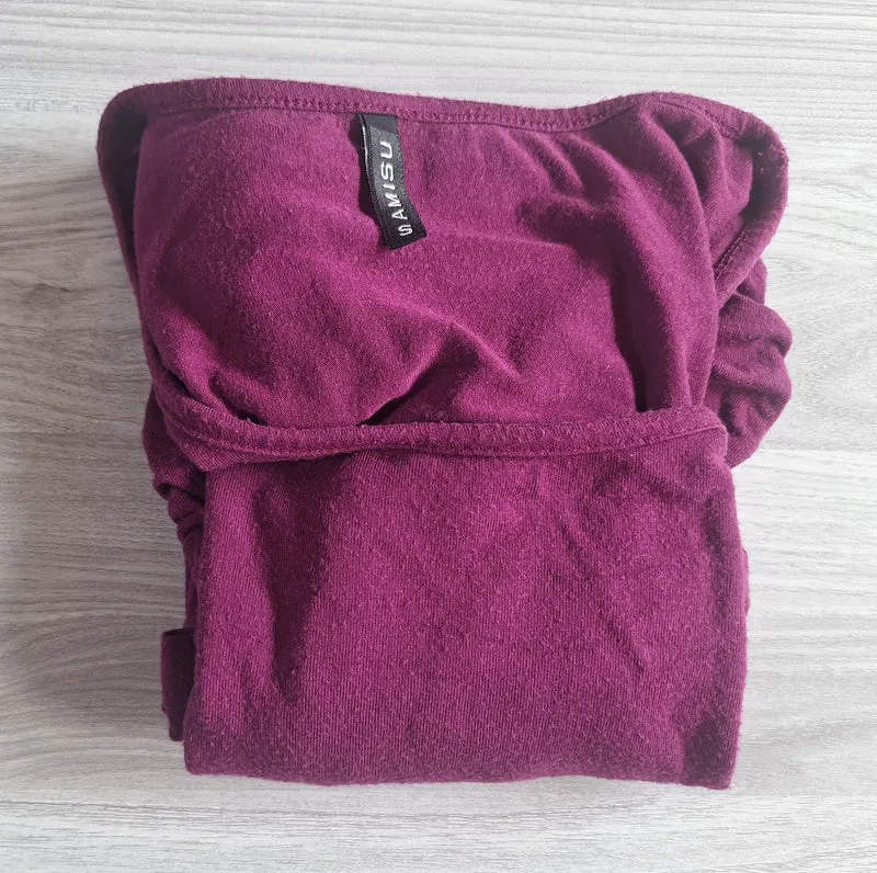Amisu Langarmshirt Raffungen 36
