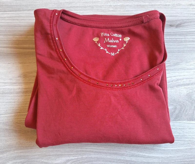 Malva Langarmshirt Strasssteine 38