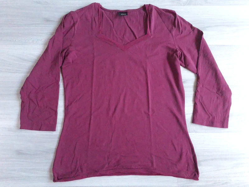 s.Oliver Langarmshirt V-Ausschnitt 38