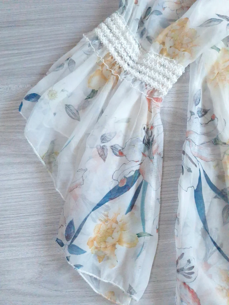 Made in Italy Carmenbluse Floral 42