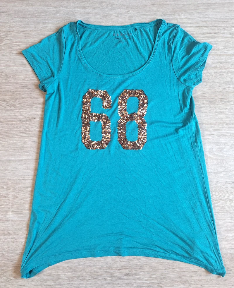 Esprit Longshirt Paillettenprint 40