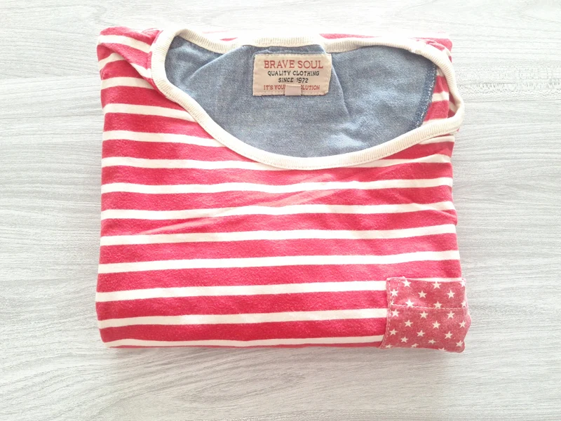 Brave Soul T-Shirt Streifen XL