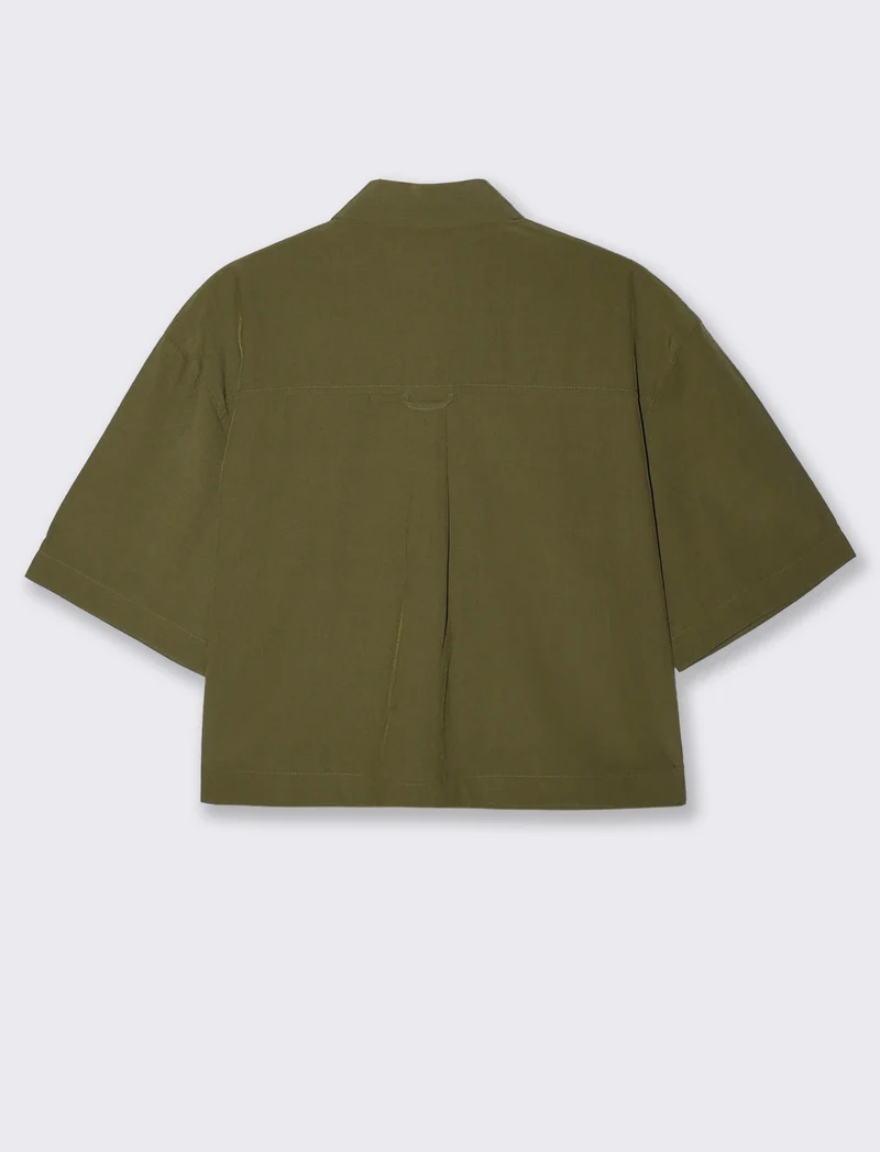 Camicia Mezza Manica con Tasche a Toppa - Kaky 1