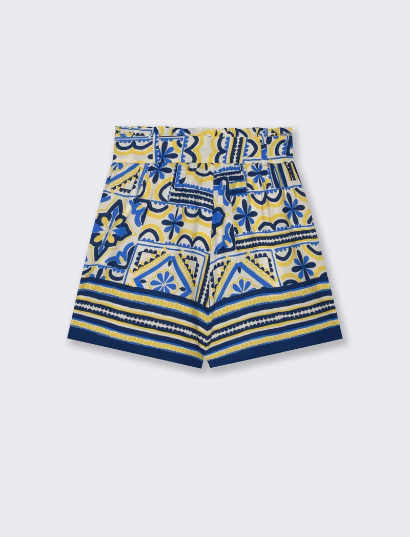 Short Vita Alta con Fusciacca e Tasche - var 2