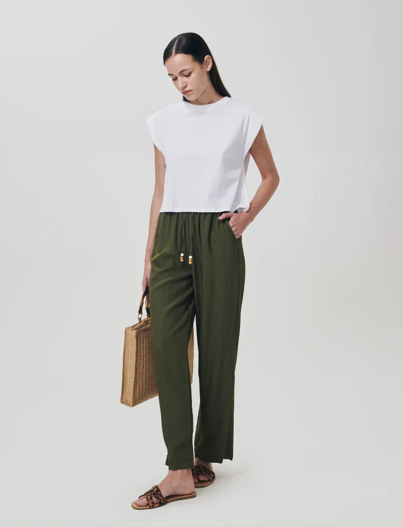 Pantalone con coulisse e tasche - Kaky 1