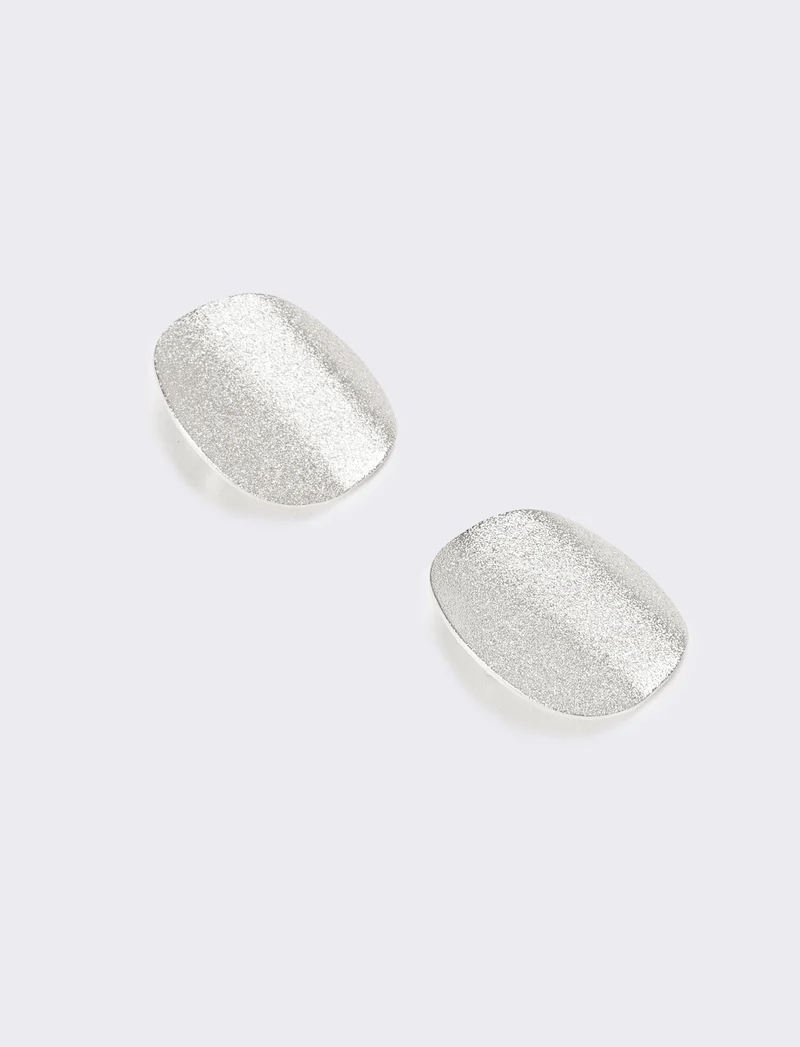 Orecchini donna padella con clips - Argento