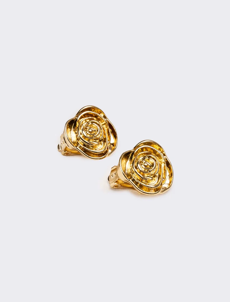 Orecchini donna fiore - Oro