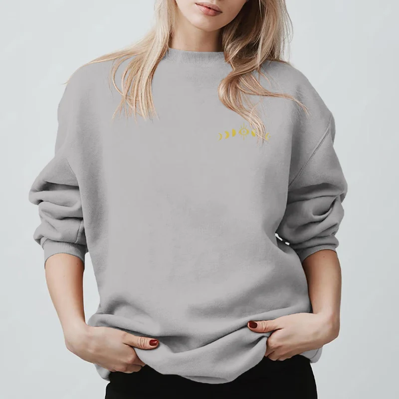 Olivenorma Layered Evil Eye Moon Phases Sweatshirt