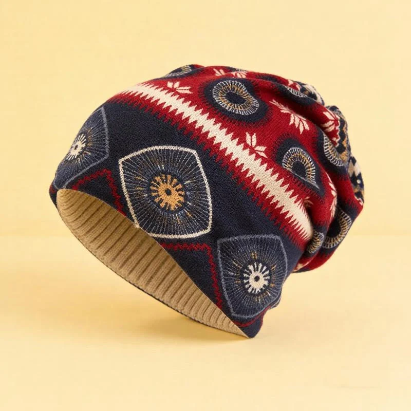 Olivenorma Street Style Vintage Geometrisches & Sonnenblumen Verstellbares Haarband