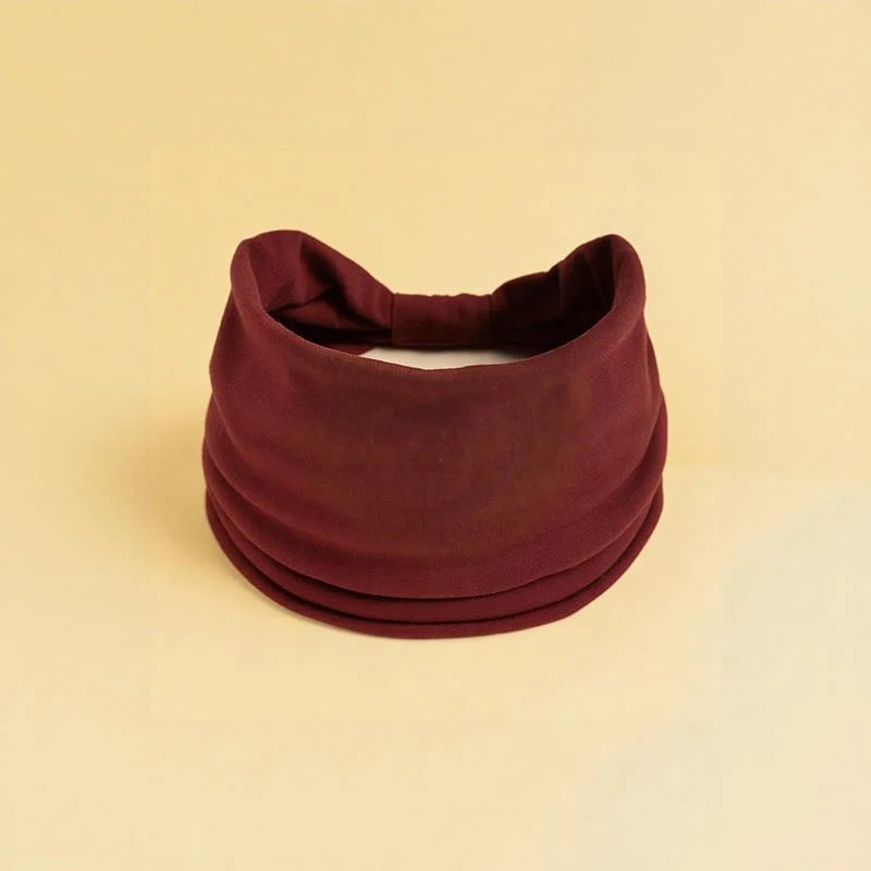 Olivenorma Boho Solid Wide Stretchy Sport Yoga Stirnband