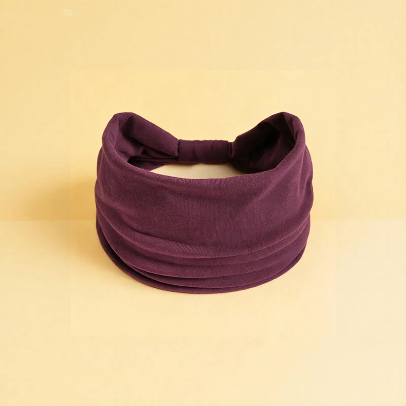 Olivenorma Boho Solid Wide Stretchy Sport Yoga Stirnband