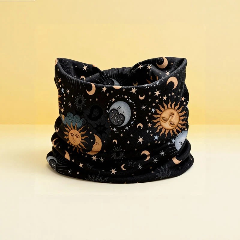 Olivenorma Boho Sonnen- und Mond-bedrucktes verstellbares Yoga-Stirnband