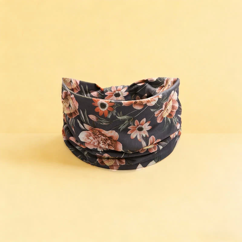 Olivenorma Boho-Stirnband mit Blumenmuster, verstellbar