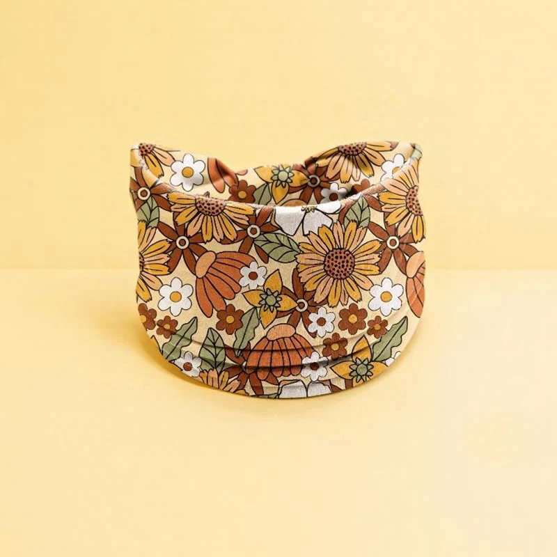 Olivenorma Boho-Stirnband mit Blumenmuster, verstellbar