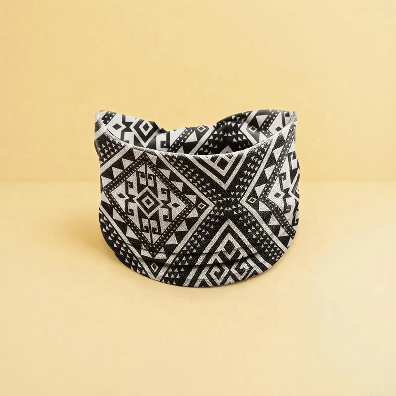 Olivenorma Boho-Stirnband mit Blumenmuster, verstellbar