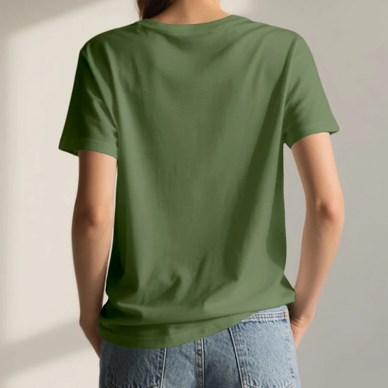 Olivenorma Friedenssymbol V-Ausschnitt Yoga Meditation T-Shirt
