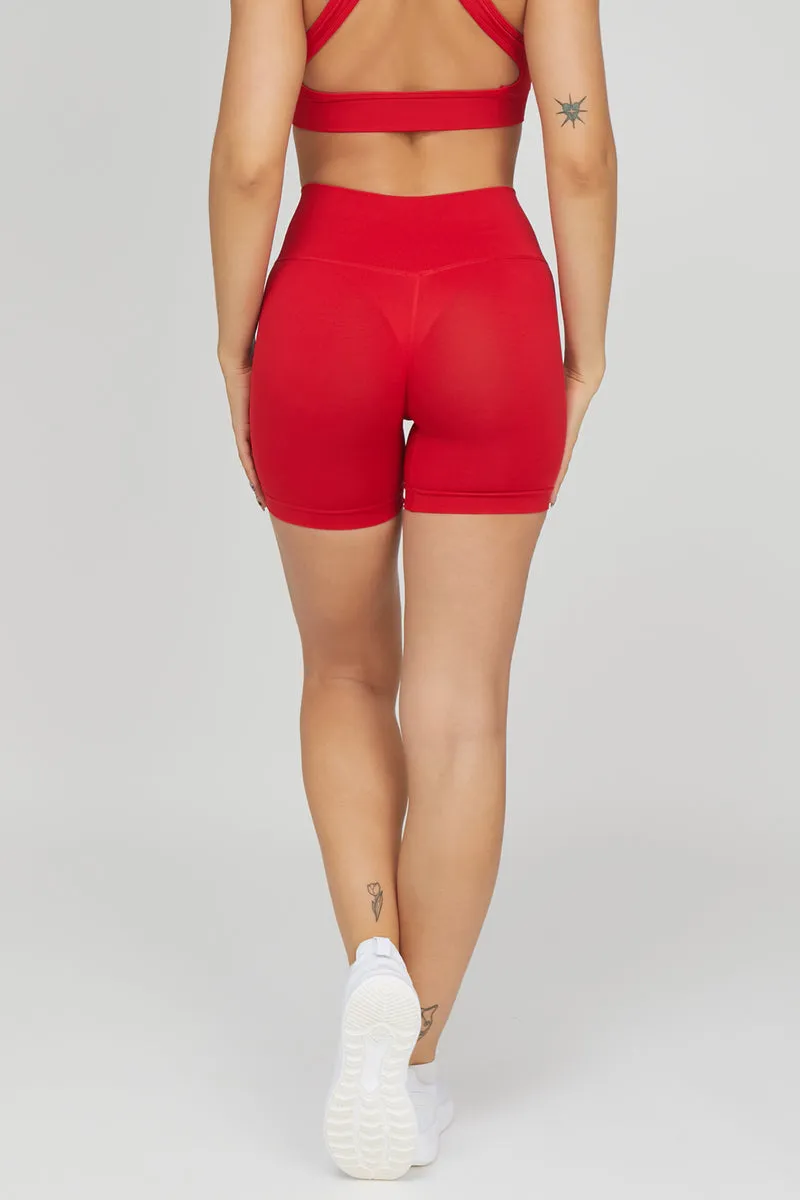 Shorts Soft Push Up Shape-Up 2.0 Rosso Lampone