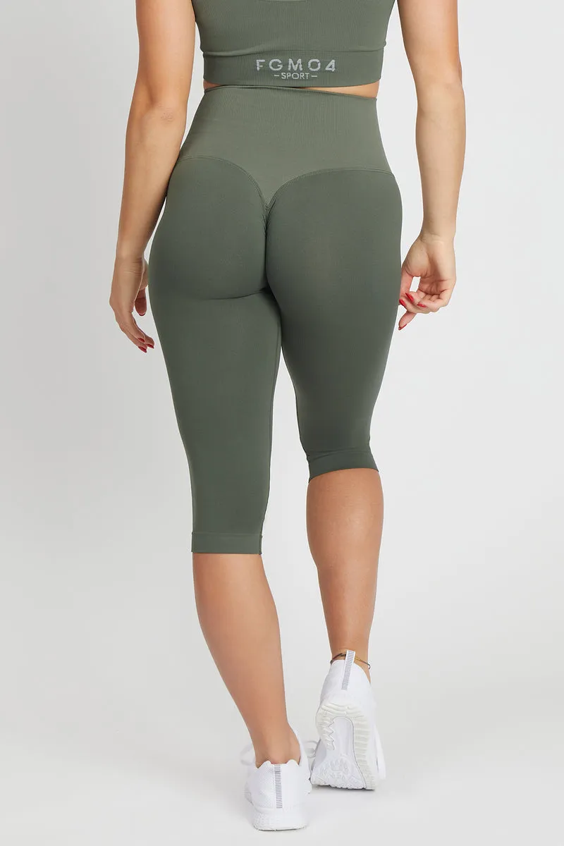 Pinocchietto Push Up All-Up Verde Militare
