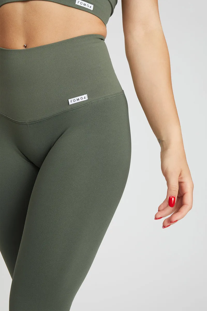Pinocchietto Push Up All-Up Verde Militare