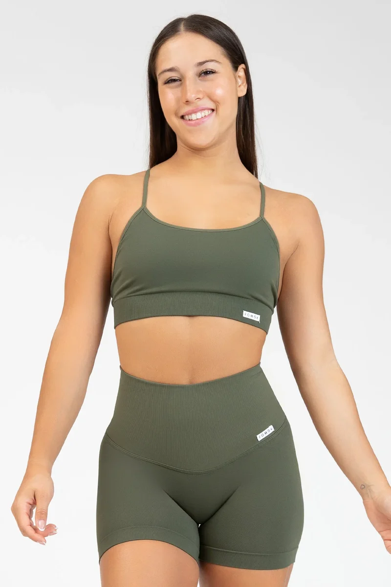 Top Angel Verde Militare - Taglia Unica