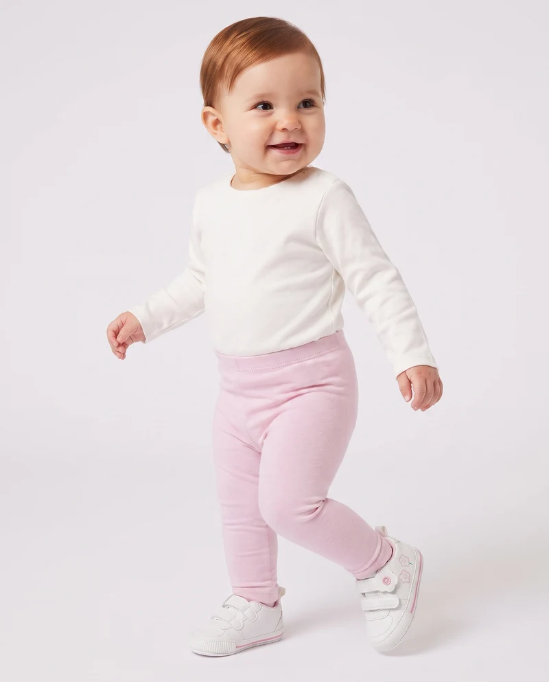 Leggings basici tinta unita versatili - Rosa polvere