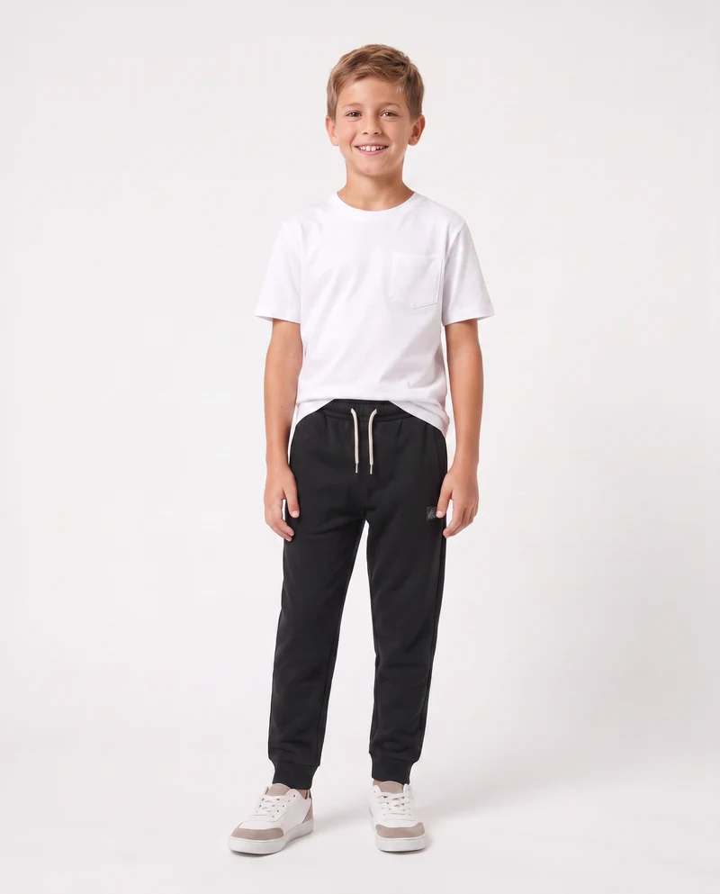 Pantaloni jogger in cotone comfortevoli - Nero