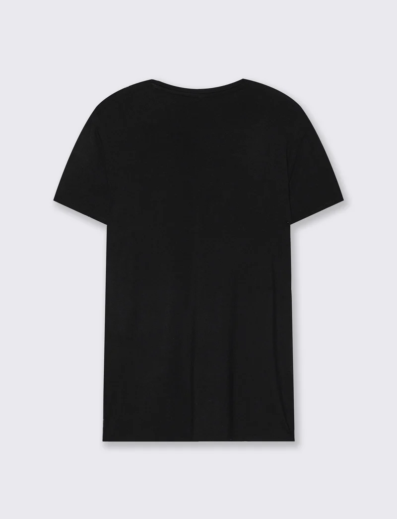 T-Shirt Manica Corta Girocollo con Stampa - var 1