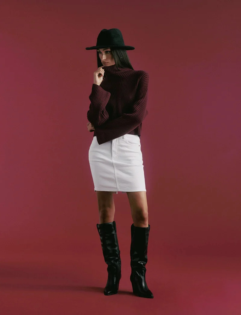 PULLOVER CROP - Vinaccia