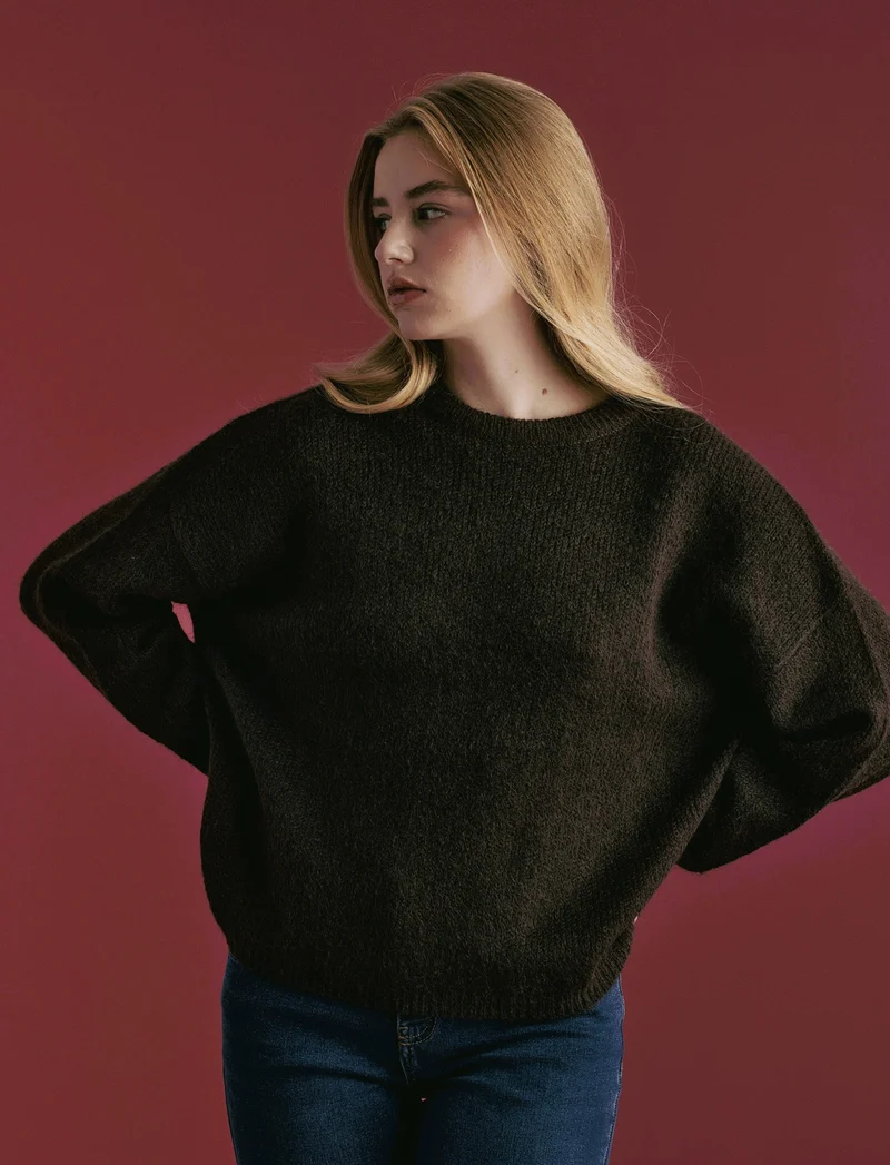 PULLOVER MANIACA LUNGA - Moro