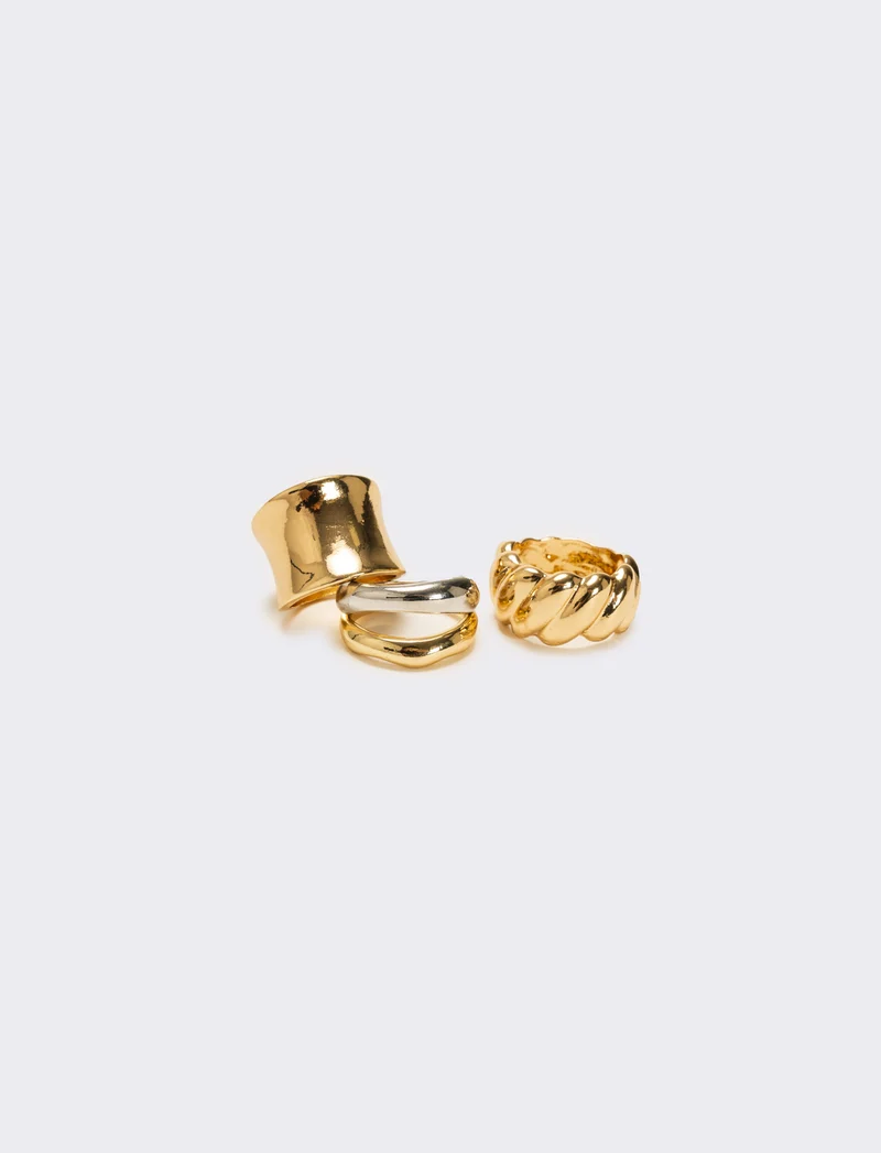Card anelli donna 4 pezzi - Oro