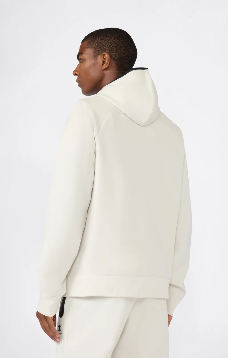 Men’s Stretch Poly-Cotton Full Zip Hooded Sweatshirt C-Tech