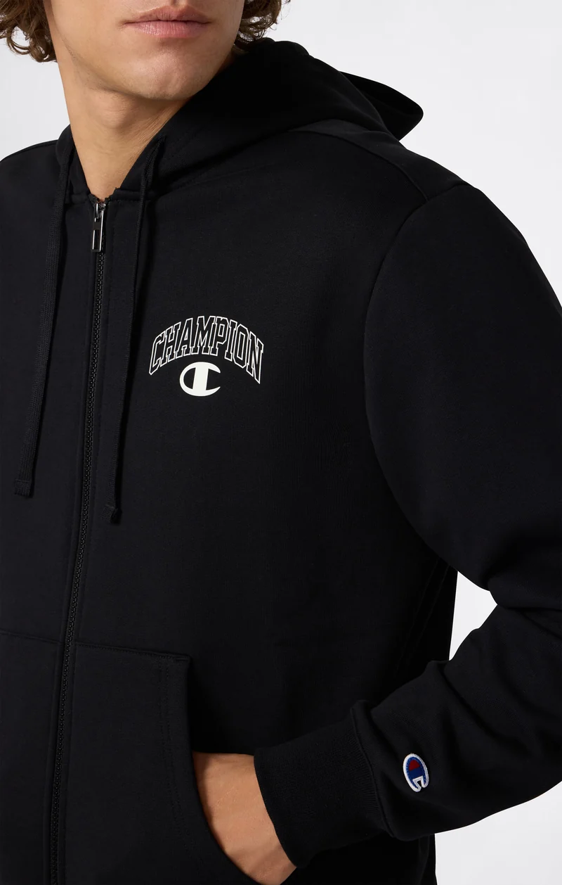 Men’s Fleece Full Zip Hoodie Street Varsity