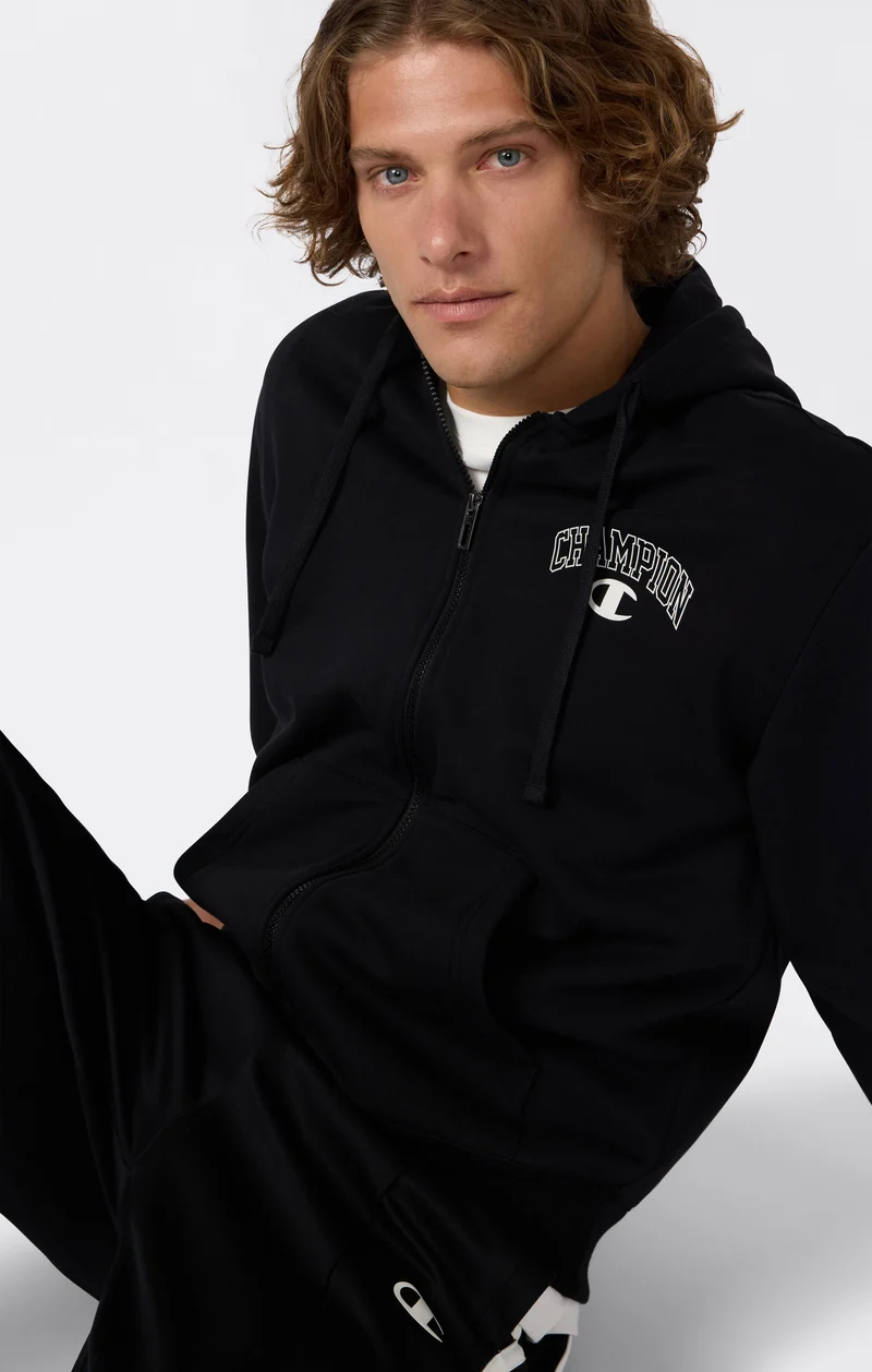 Men’s Fleece Full Zip Hoodie Street Varsity