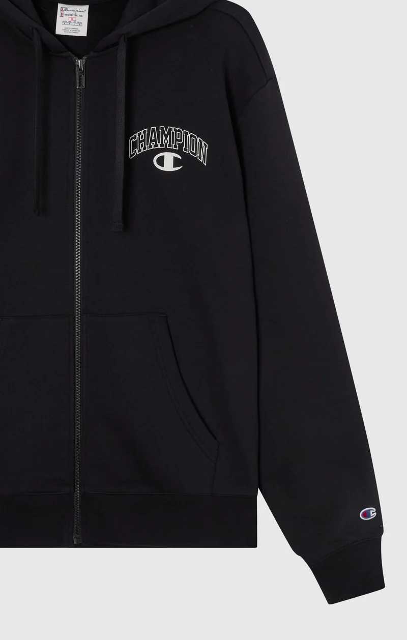 Men’s Fleece Full Zip Hoodie Street Varsity