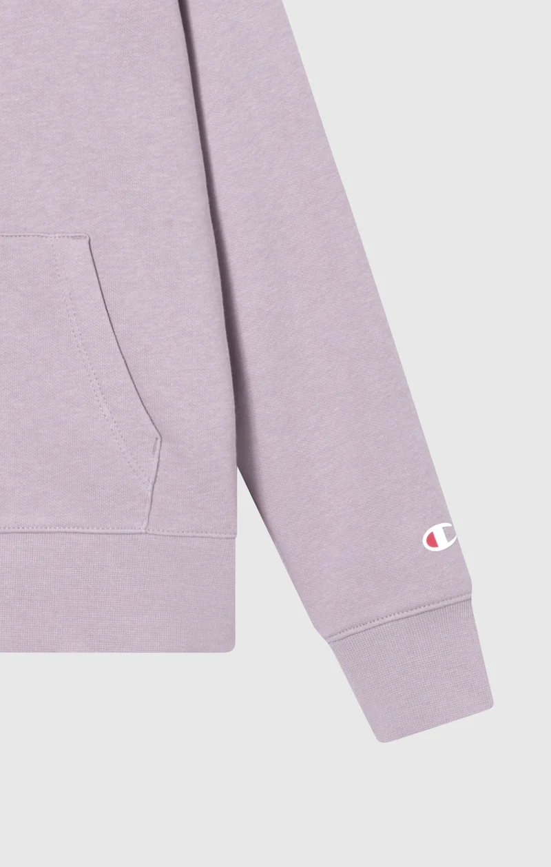 Girls’ Fleece Hoodie with Big Embroidered Logo Icons