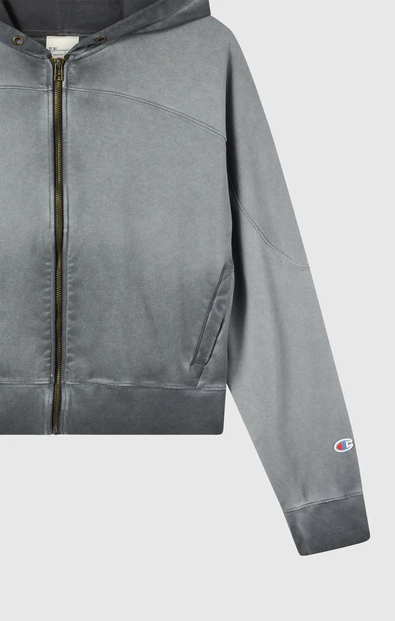 Women’s Washed Full Zip Heavyweight Sweatshirt Hoodie Time Capsule