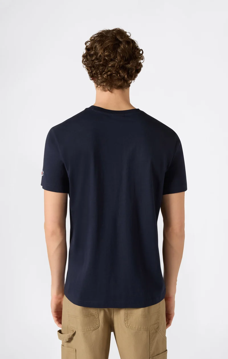 Men’s T-Shirt with Small C Embroidery Logo Icons