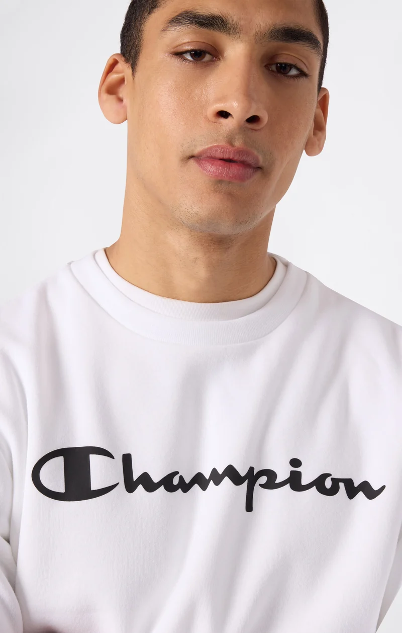 Men’s Fleece Crewneck Sweatshirt Script Logo